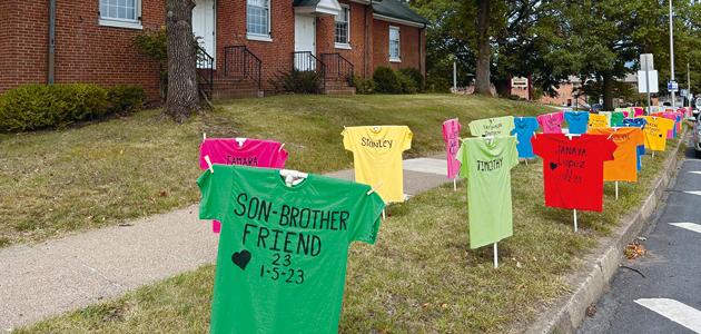 ‘T-shirt memorial’ against gun violence
